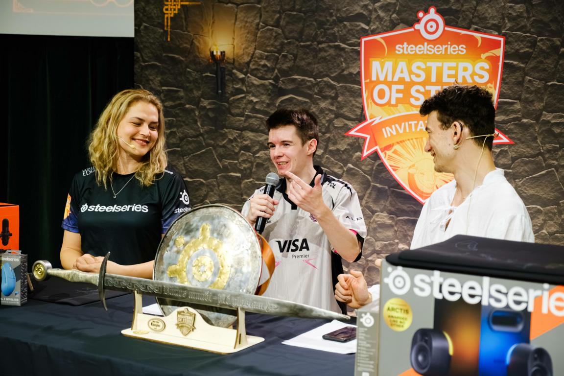 Post-match interview at an Age of RTS event